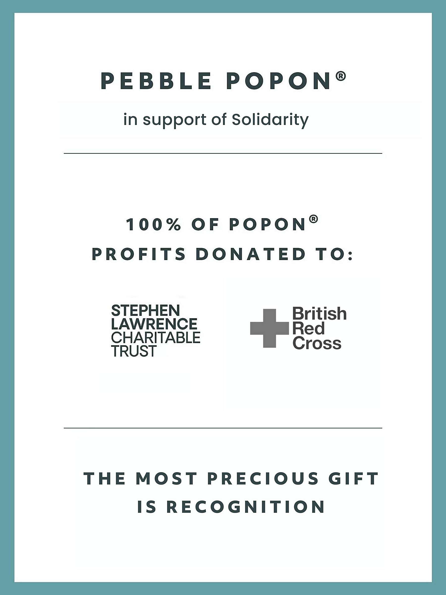 Buy Recognised Textured Pebble Popon Charm, Silver Online at johnlewis.com