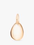 Recognised Smooth Pebble Popon Pendant Charm, Gold