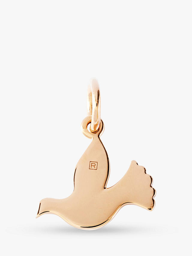 Recognised Dove Popon Pendant Charm, Gold