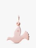 Recognised Dove Popon Pendant Charm, Rose Gold