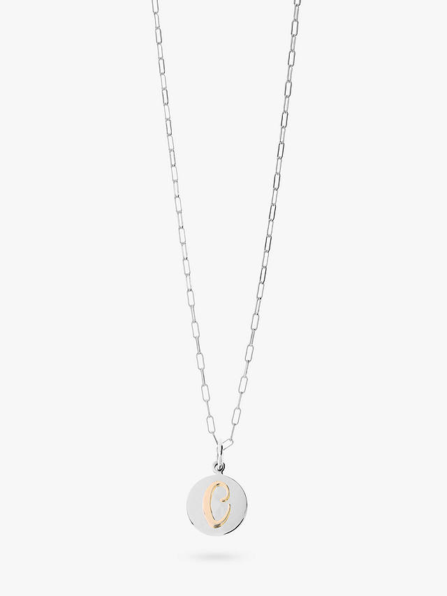Recognised Alphabet Popon Pendant Necklace, Silver, C
