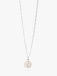 Recognised Alphabet Popon Pendant Necklace, Silver, I