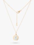 Recognised Alphabet Popon Pendant Necklace, Gold, B