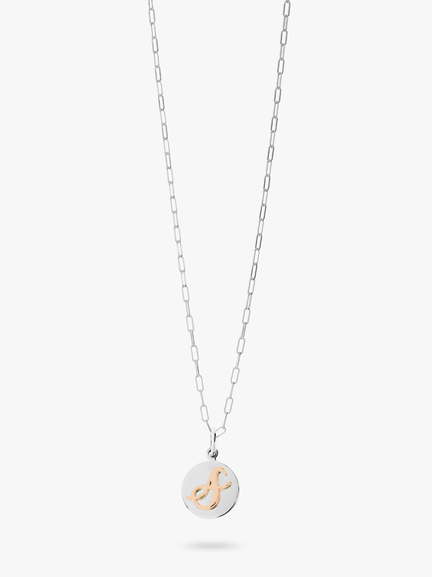 Recognised Alphabet Popon Pendant Necklace, Silver