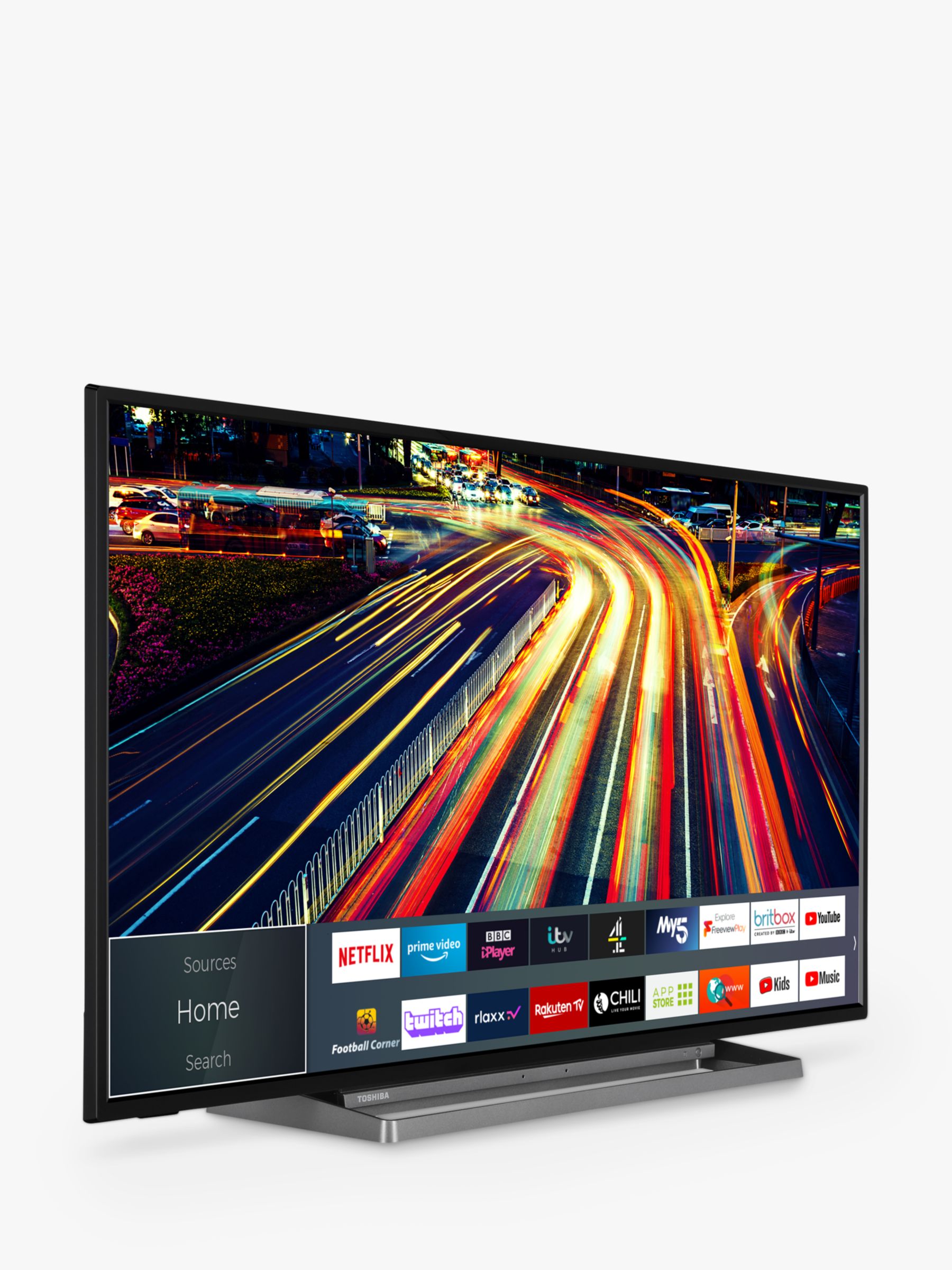 Toshiba 43LK3C63DB (2022) LED HDR Full HD 1080p Smart TV, 43 inch with  Freeview Play, Black
