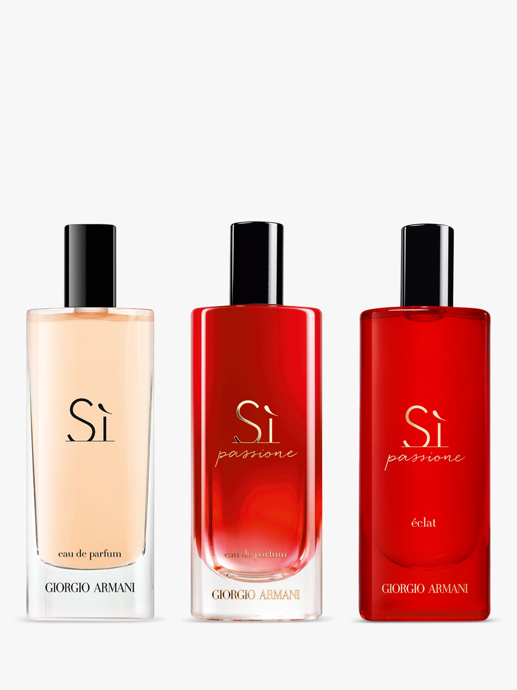 Giorgio Armani Si Eau de Parfum Mini, 3 x 15ml Fragrance Gift Set