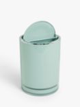 John Lewis Block Stripe Bathroom Bin, Dusty Green