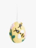 John Lewis Bee and Flower Felt Egg Hanging Decoration