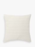 Mother of Pearl Organic Cotton Stitched Cushion, Large, Ivory