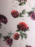 John Kaldor Paris Rose Polyester Satin Fabric, Red / Pink