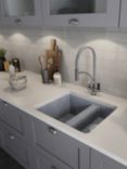 Abode Genio Semi Professional Pull Around Spray 2 Lever Kitchen Tap, Chrome