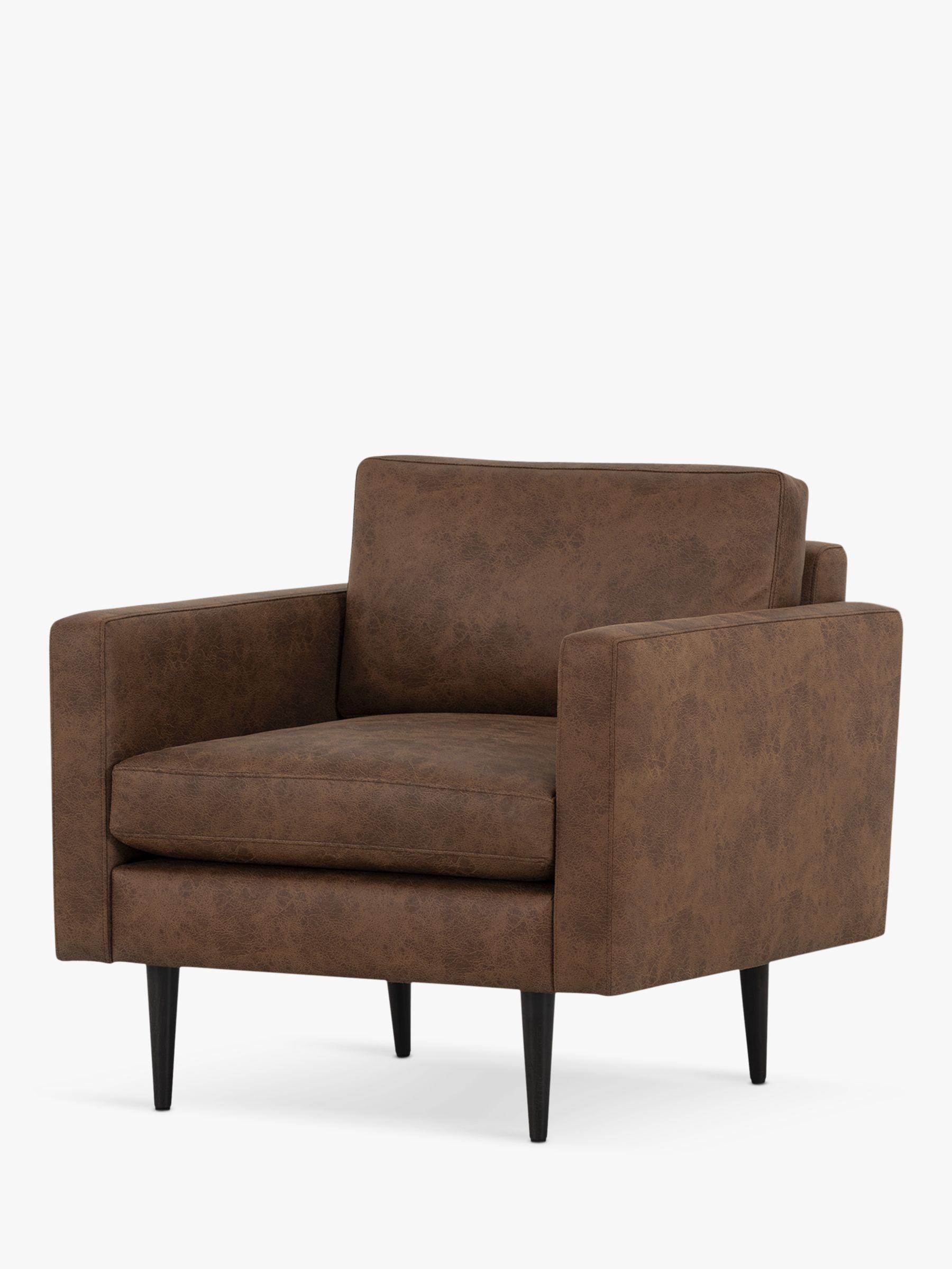 Photo of Swyft model 01 faux leather armchair chestnut