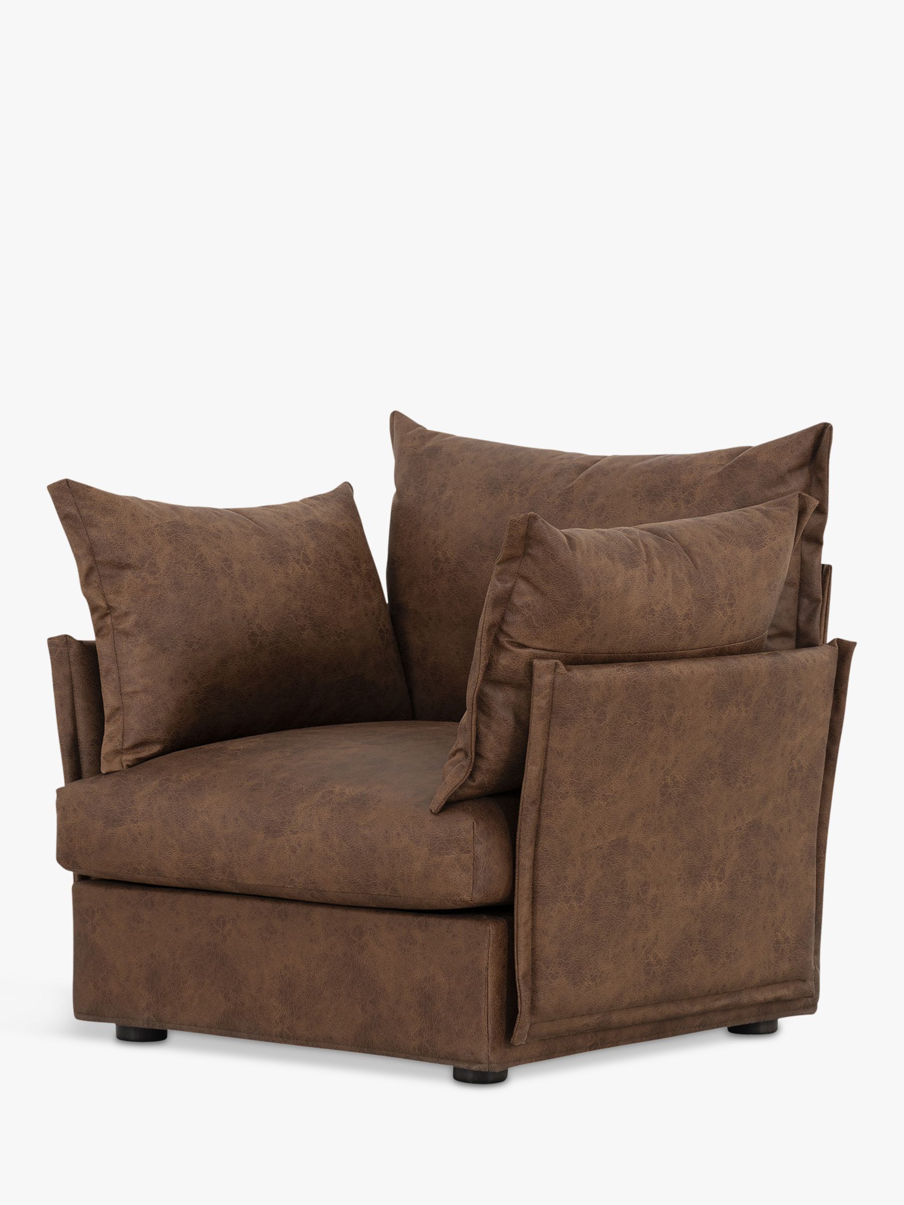 Photo of Swyft model 06 faux leather armchair chestnut