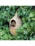 Wildlife World Shesali Artisan Wild Bird Nester, Natural/Multi