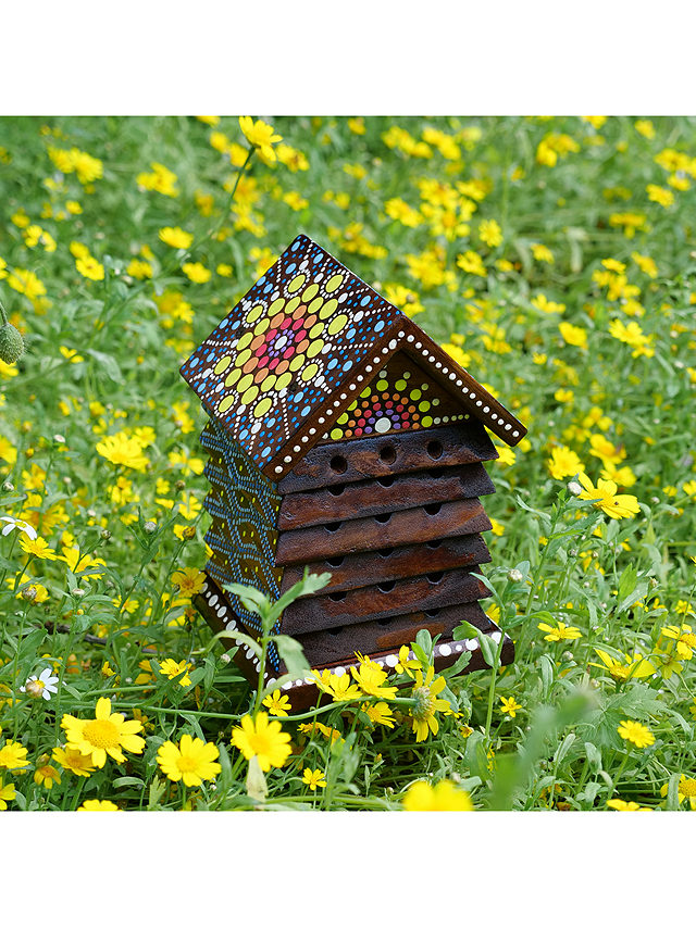 Wildlife World Wood Artisan Bee Hotel, Natural/Multi