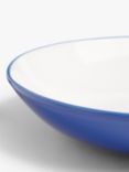 John Lewis ANYDAY Two Tone Stoneware Pasta Bowls, Set of 4, 23cm, Cobalt Blue