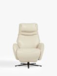John Lewis Repose Zero Gravity Power Recliner Leather Chair, Stone Leather