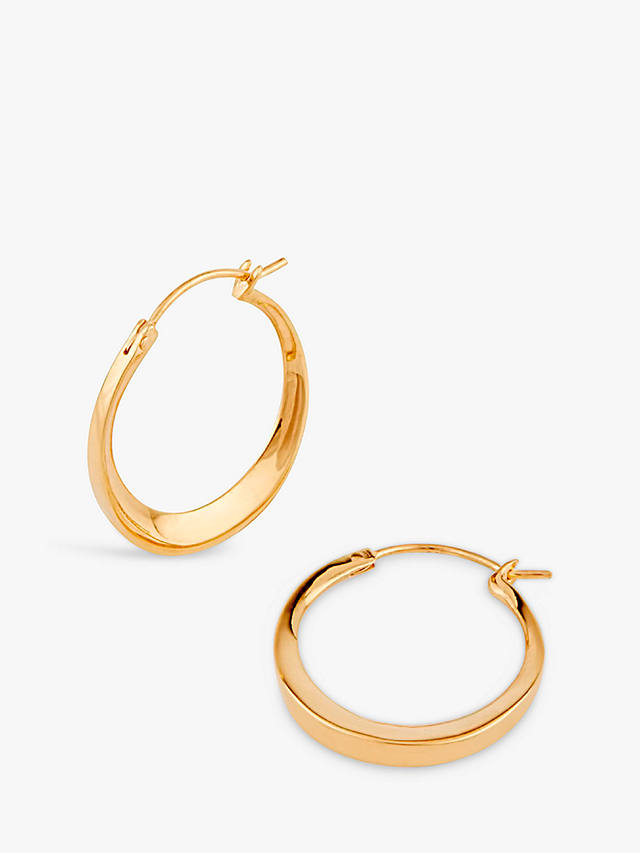 Dinny Hall Weighted Tapering Circle Hoop Earrings, Gold