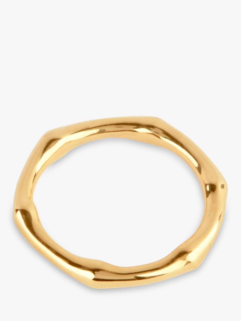 Dinny Hall Bamboo 22ct Gold Vermeil Ring, Gold at John Lewis & Partners
