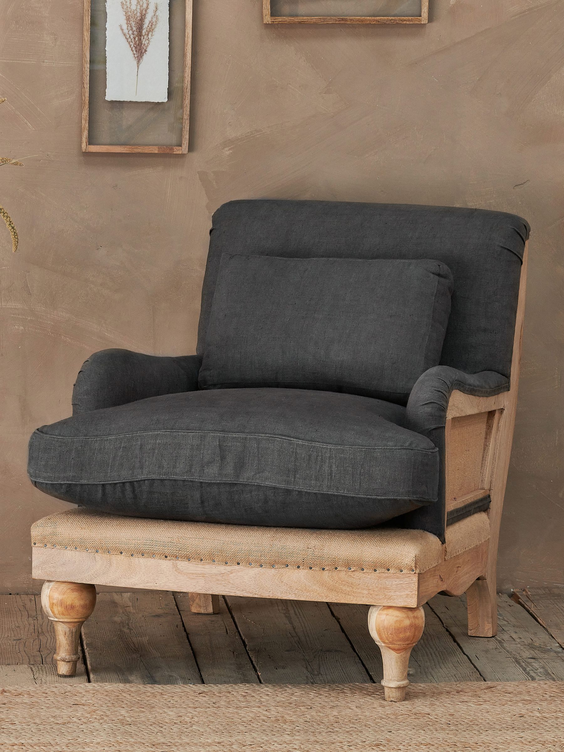 Nkuku Abe Linen Armchair