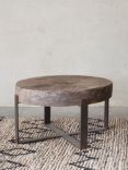 Nkuku Chakala Round Reclaimed Wood Coffee Table, Natural