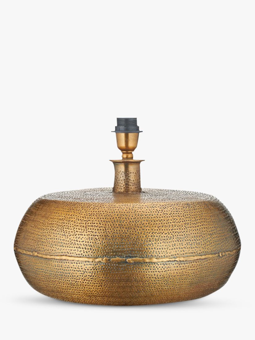 Photo of Nkuku lumbu table lamp base antique brass