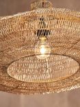 Nkuku Mukuni Wire Lampshade, Antique Brass