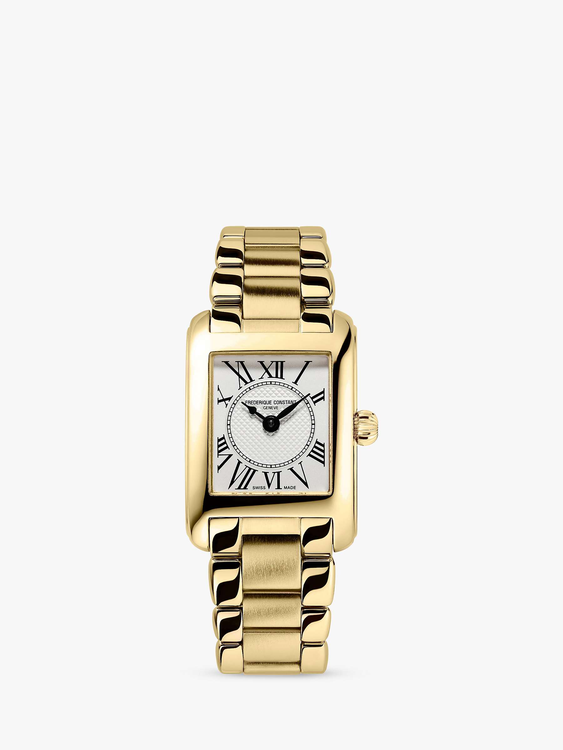 Buy Frederique Constant FC-200MC15B Women's Caree Bracelet Strap Watch, Gold Online at johnlewis.com