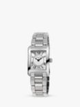 Frederique Constant FC-200MC16B Women's Carrée Bracelet Strap Watch, Silver