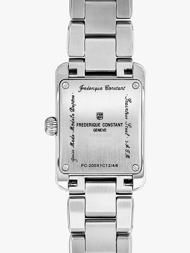 Frederique Constant FC-200MC16B Women's Carrée Bracelet Strap Watch, Silver