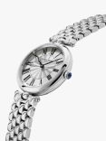 Frederique Constant FC-200MPW2AR6B Women's Classic Art Deco Round Bracelet Strap Watch, Silver