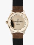Frederique Constant FC-303NV5B4 Men's Classics Index Automatic Date Leather Strap Watch, Brown/Gold