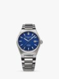 Frederique Constant FC-303N4NH6B Men's Highlife Date Bracelet Strap Watch, Silver/Blue