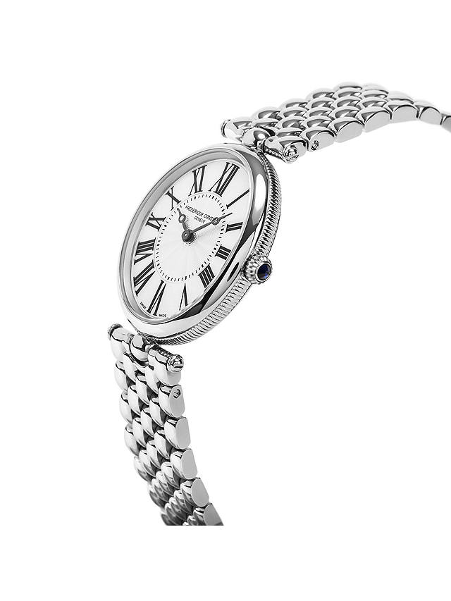 Frederique Constant FC-200MPW2V6B Women's Classic Art Deco Oval Bracelet Strap Watch, Silver