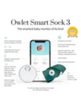 Owlet Duo Smart Sock 3 & Cam 2 Baby Monitor, Green