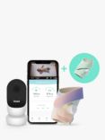 Owlet Duo Smart Sock 3 & Cam 2 Baby Monitor, Mint/Rainbow