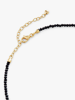 Monica Vinader Mini Nugget Gemstone Beaded Necklace, Gold/Spinel