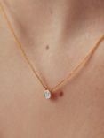 Monica Vinader Diamond Essential Chain Necklace, Gold