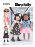 Simplicity 18" (46cm) Dolls' Clothes Sewing Pattern, S9566OS