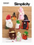 Simplicity Seasonal Gonk Toys Sewing Pattern, S9581OS