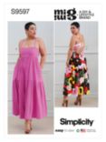 Simplicity Misses' Dress and Jumpsuit Sewing Pattern, S9597