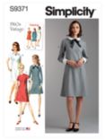 Simplicity Misses' & Women's Collar Dress Sewing Pattern, S9371, K5