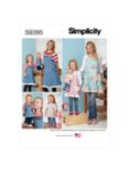 Simplicity Misses, Child's and Doll Apron Sewing Pattern, S9395, A