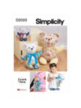 Simplicity Learn to Sew Plush Memory Bears Sewing Pattern, S9569A