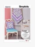 Simplicity Quilted Blanket and Cushion Set Sewing Pattern, S9410
