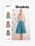 Simplicity Misses Flared Skirt Sewing Pattern, S9377, H5
