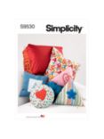 Simplicity Cushions and Cushion Covers Sewing Pattern, S9530, OS