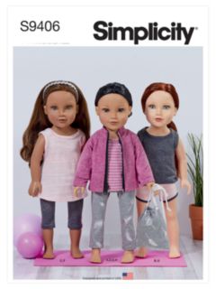 Simplicity 45.5cm Doll Clothes Sewing Pattern, S9406, OS