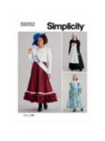 Simplicity Girls' Historical Icons Costume Paper Pattern, S9352, A