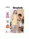 Simplicity Girls' Children's Dress, Top, and Skirt Sewing Pattern, S9560